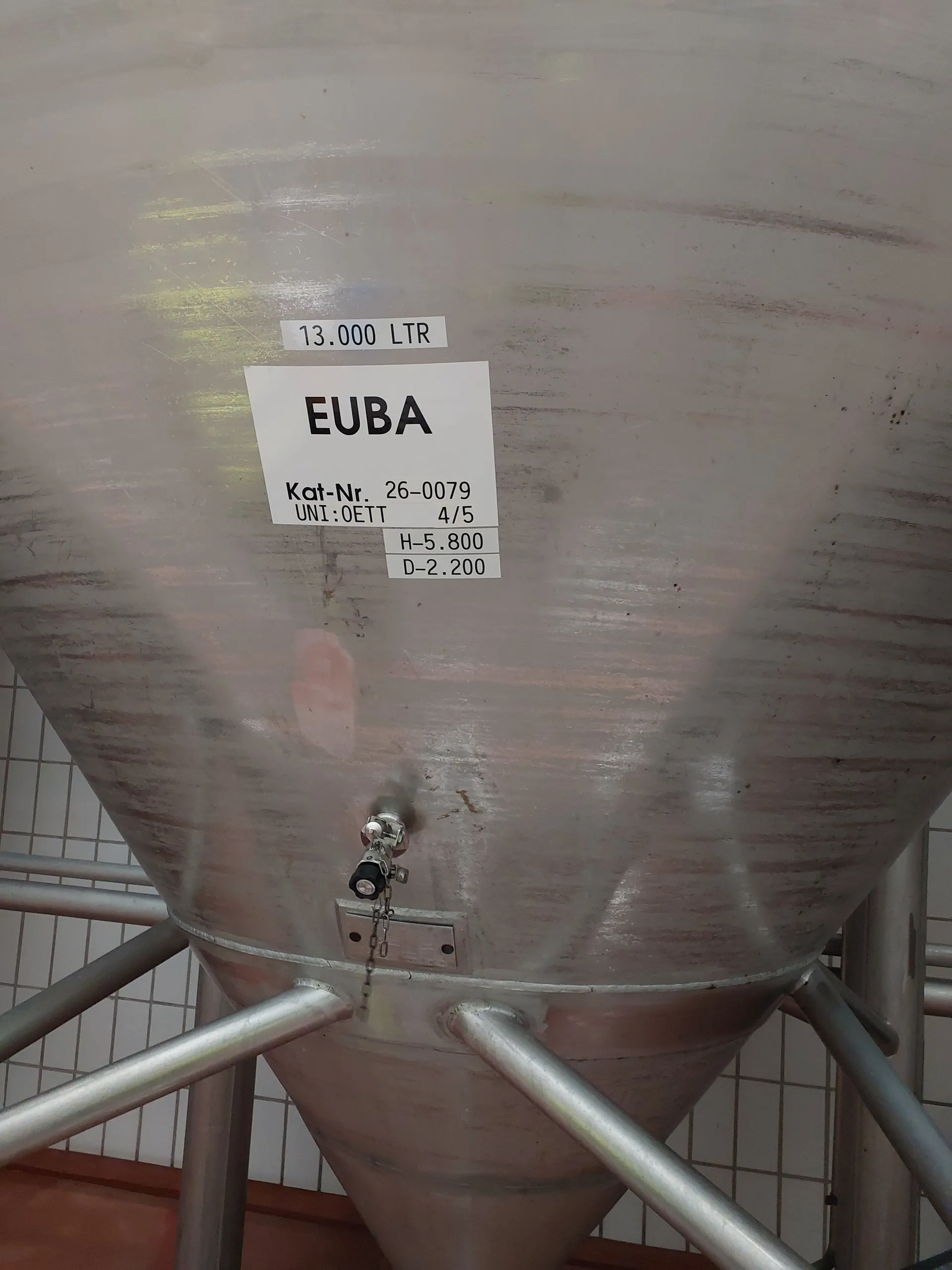13.000 Liter Hefetank