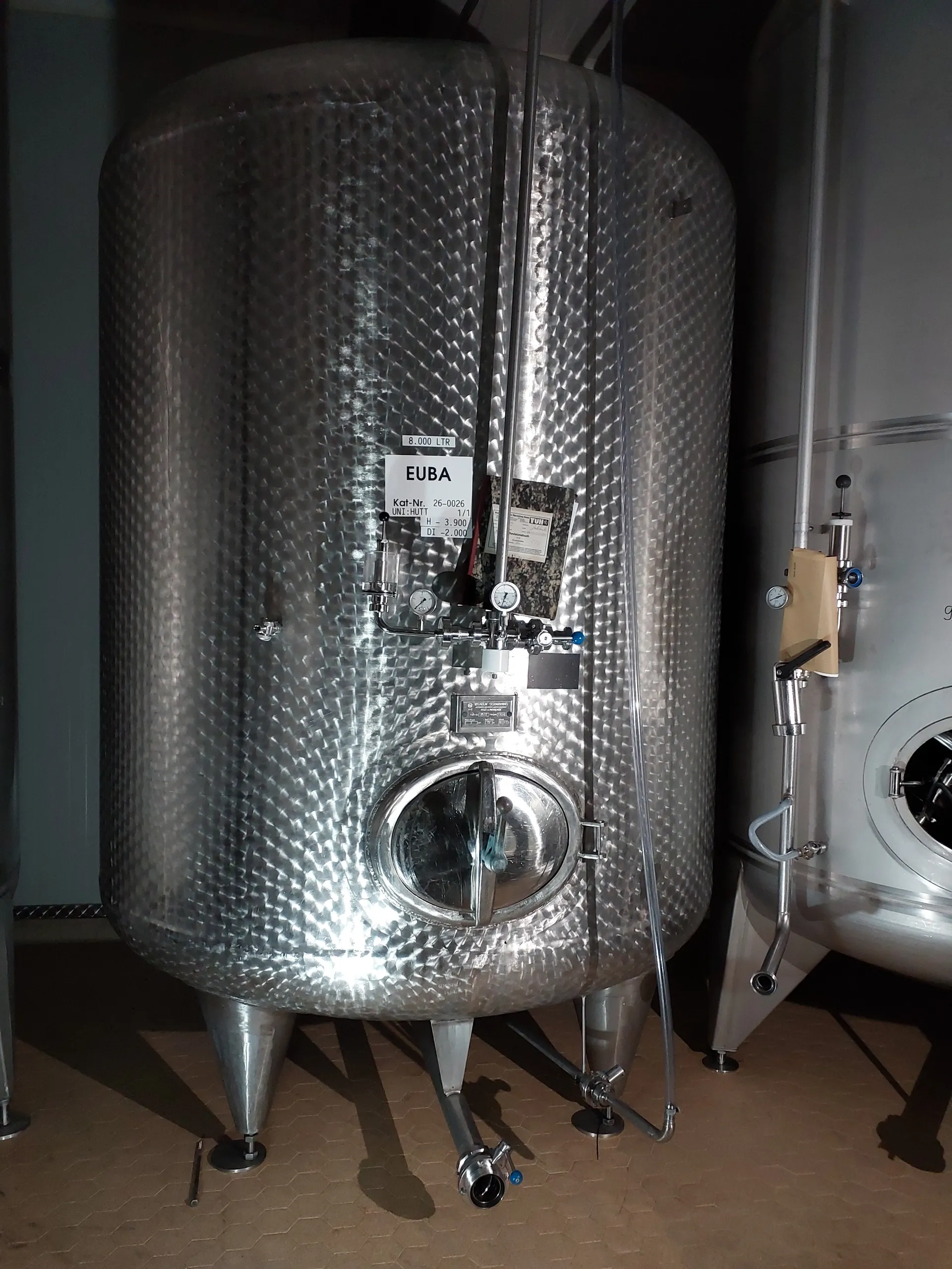 8000 Liter Drucktank/ Biertank/ Lagertank Wilhelm Schmiddig