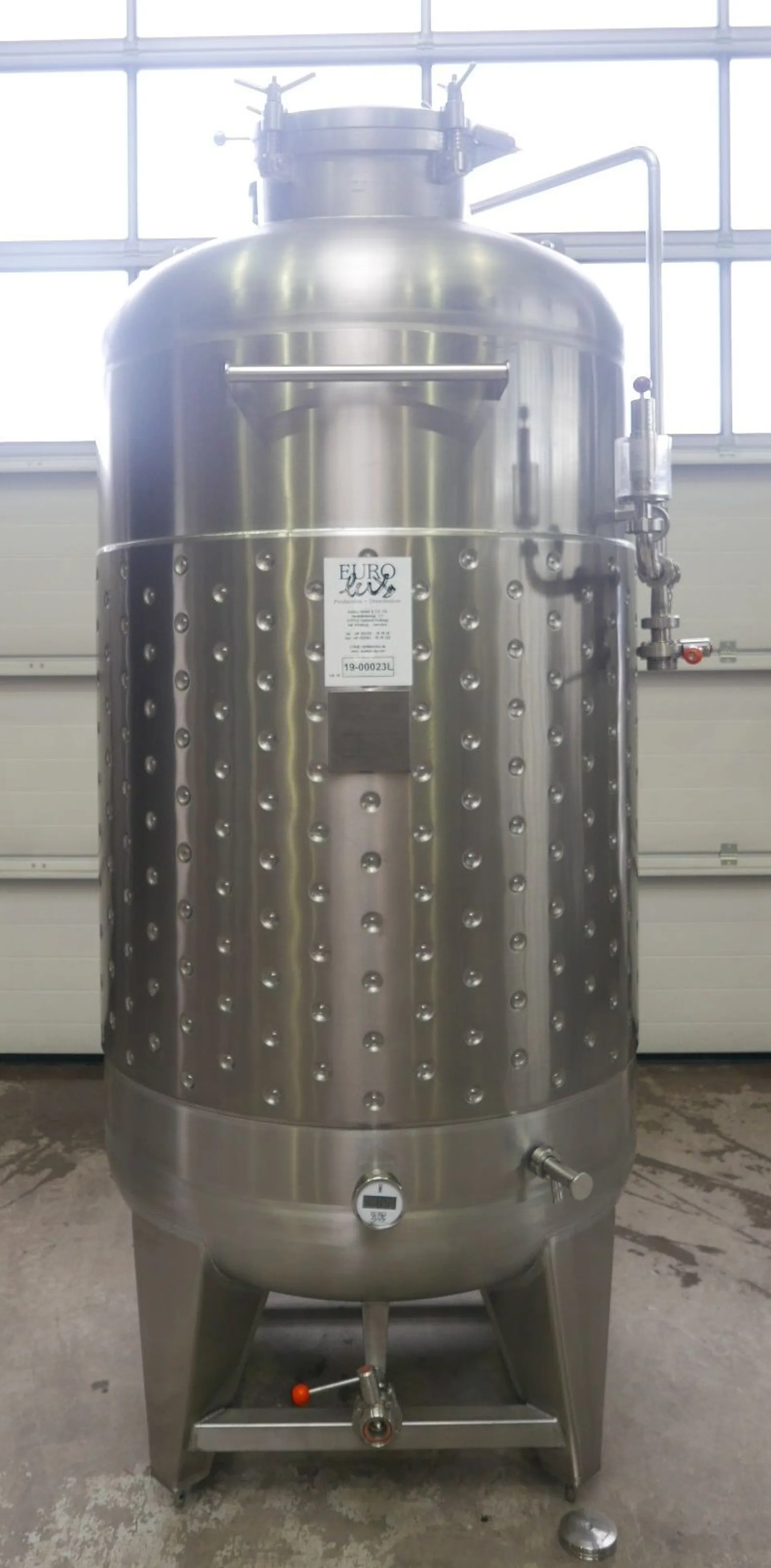 1500 liters Storage Tanks / Pressure Tanks / Beer Tanks in V2A with cooling jacket