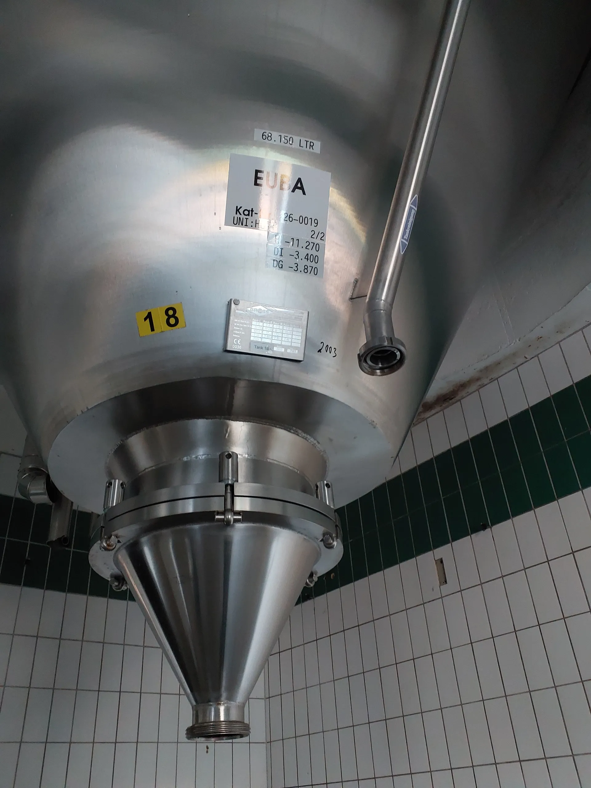 68150 Liter ZKG Tank/ Drucktank/ Lagertank GROSS mit Kühlmantel und Isolierung