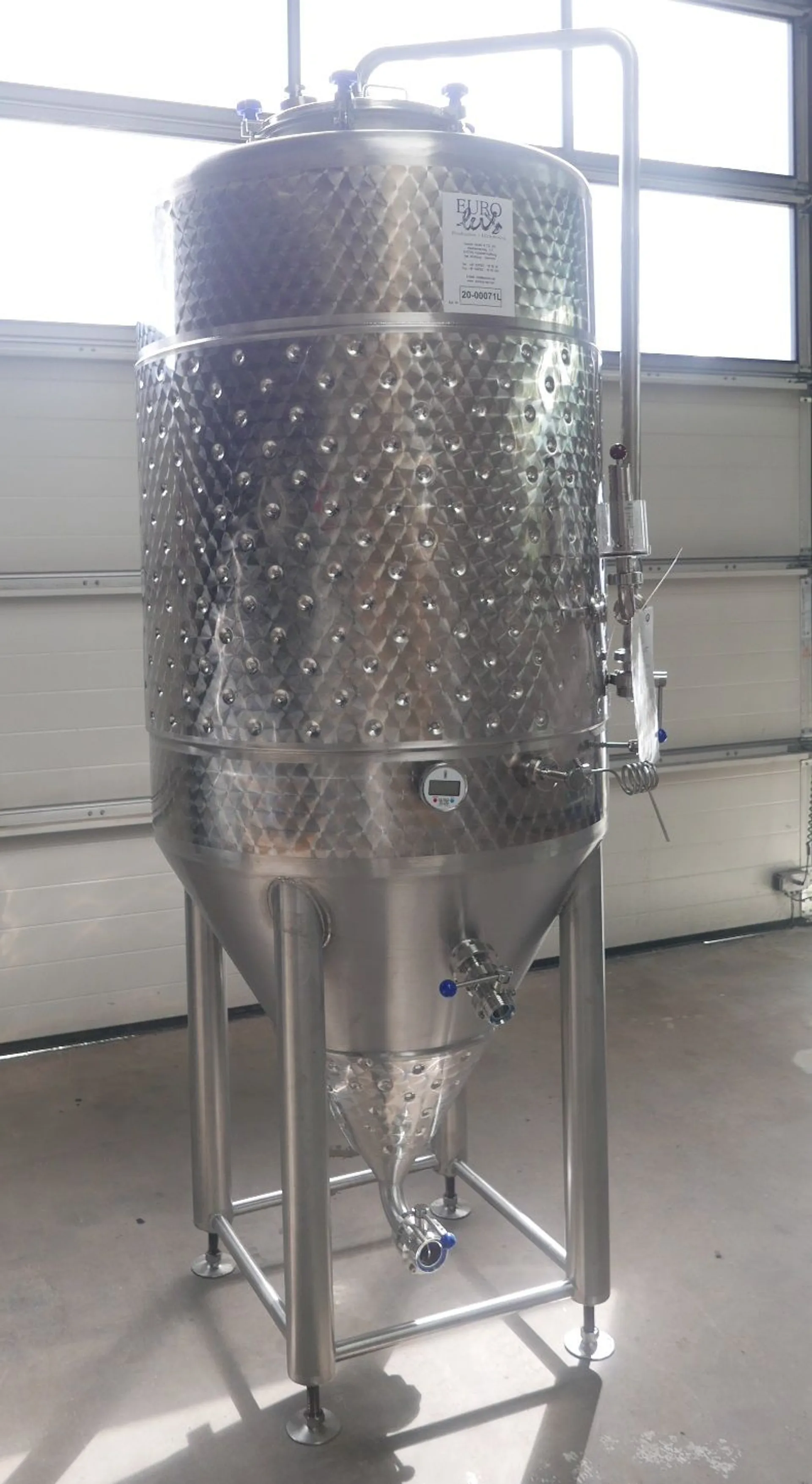 400 Liter CCT/ Storage Tank / Pressure Tank  with cooling jacket 0,99 bar