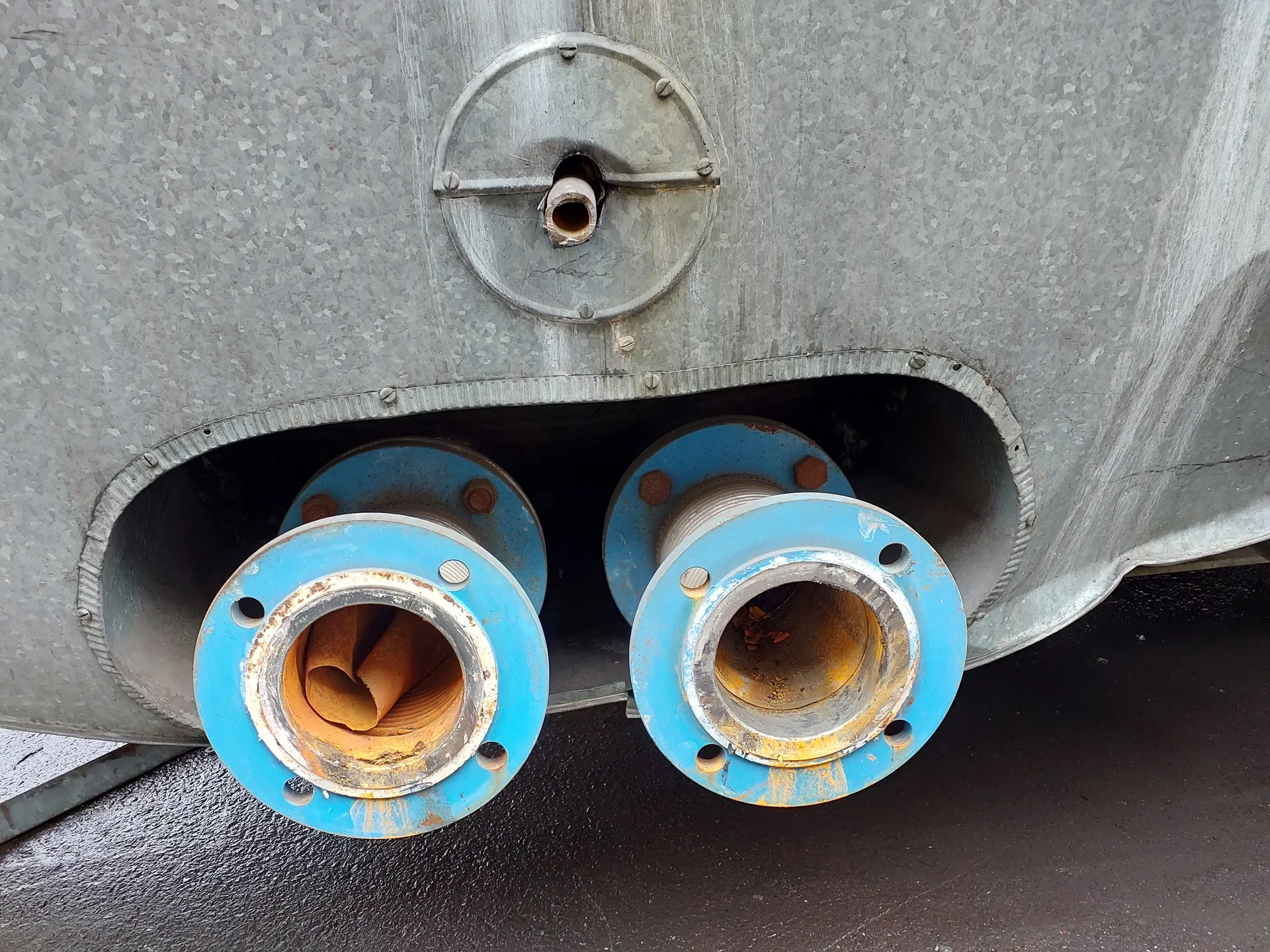 45.000 Liter Drucktank, isoliert, horizontal