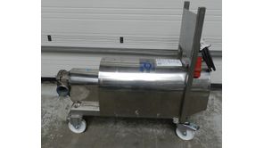 Rotary Piston Pump in Stainless Steel with Cover on frame