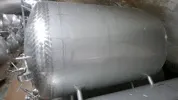2.450 Liter Lagertank/Weintank liegend rund aus V2A