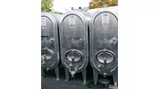 3.000 Liter Tank, Lagertank, Weintank, mit 1 Kühlplatte, lang - oval, liegend aus V2A