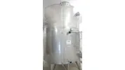 10.000 Liter Lagertank/ Desinfektionstank stehend rund aus V2A