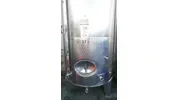 3.100 Liter Lagertank, Weintank, rund, stehend aus V2A