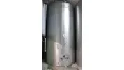 14.000 Liter Lagertank/ Weintank/ Flachbodentank mit 3% Schräge stehend rund aus V2A