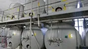 16.000 liters Steel pressure tank, enamelled (last content: fruit juice), operating pressure: 3 bar