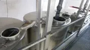 8000 Liter Maischerührwerktank Rieger mit Entsaftungssieb