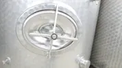 4.150 Liter Lagertank außen marmoriert rund /stehend aus V2A