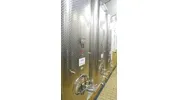 DEFRANCHESI 6.650 Liter kubischer Lagertank/Weintank mit Flachboden und 3 % Schräge aus V2A