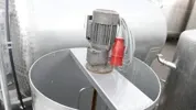 Rührwerktank/Lagertank 500 Liter mit Rührwerk oben, rund, aus V2A