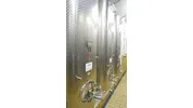 DEFRANCESCHI 6.630 Litres cubical Storage tank/Wine tank with flat bottom and 3 % incline in V2A