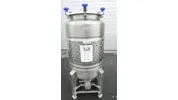 Lagertank/Biertank 200 Liter mit Kühlmantel, rund, aus V2A
