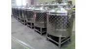 Storage Tanks / Transport Tanks 900 Liter in V2A  with Cooling Jacket 