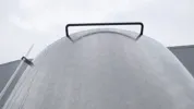4.000 Liter Lagertank, Weintank, rund, stehend aus V2A