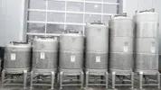 1800 liter Lagertank / Biertank / Drucktank rund aus V2A 