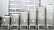 1800 liter Lagertank / Biertank / Drucktank rund aus V2A 