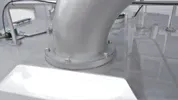 4.000 Liter, Mischtank mit Ankerrührwerk, rund, stehend aus V2A