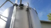 1300 Liter Lagertank, rund, aus V2A