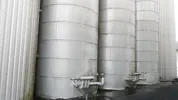 156.000 Liter zylindrisch-konischer Biertank/ ZKT Tank/ Drucktank 1,0 bar / Lagertank stehend rund aus V2A