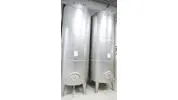 6.320 Liter Lagertank außen marmoriert rund /stehend aus V2A