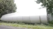 93.000 Liter Lagertank, rund, stehend, aus V2A