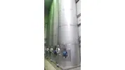 25.000 Liter Rührwerkstank/Lagertank/Weintank aus V2A Rund mit Flachboden