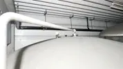 54.000 Liter Lagertank, Weintank, EKS mit 4 Kühlplatten, mit Rührwerksmixer, rund, stehend aus V2A, Baujahr: 2003