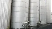 159.000 Liter zylindrisch-konischer Biertank/ ZKT Tank/ Drucktank 2,0 bar / Lagertank stehend rund aus V2A
