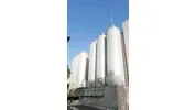 159.000 Liter zylindrisch-konischer Biertank/ ZKT Tank/ Drucktank 2,0 bar / Lagertank stehend rund aus V2A