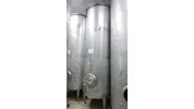 3.950 Liter Lagertank/ Weintank stehend rund aus V2A 
