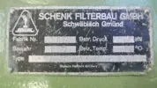 Sheet filter, plate filter SCHENK
