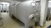 3.000 Liter Lagertank/Weintank lang-oval-liegend aus V2A