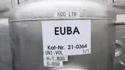600 Liter Lagertank rund, vertikal, aus V2A