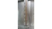 Lagertank aus V2A marmoriert Inhalt 41.000 Liter mit Kühl- und Heizmantel