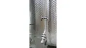 Lagertank aus V2A marmoriert Inhalt 41.000 Liter mit Kühl- und Heizmantel