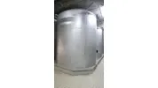 35.200 Liter Lagertank/ Weintank/ Flachbodentank mit 3% Schräge rund stehend 