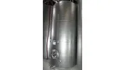 6.340 Liter Weintank/Lagertank, TANKBAU RAUM, mit Flachboden mit 3 % Schräge, V2A