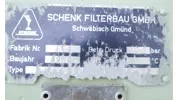 Liter SCHENK Kammerfilter/Kammerfilterpresse/ Hefefilter/Trubfilter Type 630-33 Betriebsüberdruck 20 bar