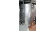 13.370 Liter Sektdruktank/ Lagertank Rieger 8 Bar, stehenr, rund in V2A mit Kühlmantel und Isolierung