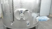 10.400 Liter Stapeltank/Weintank SPEIDEL mit Kühlmantel, rund, aus V2A