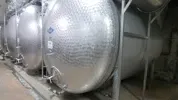 14.200 Liter Lagertank rund liegend aus V2A
