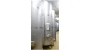 7.100 Liter Lagertank mit Konusboden rund /stehend aus V2A