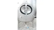 1.500 Liter Eiertank / Lagertank aus V2A marmoriert/rund / stehend