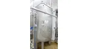 3.500 Liter Lagertank/ Drucktank/ Wasserdrucktank stehend rund aus V2A