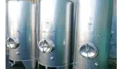 2.500 Liter Lagertank, Weintank, rund, stehend aus V2A