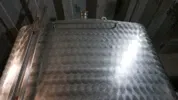 3.000 Liter MÖSCHLE Lagertank/ Weintank kubisch aus V2A