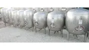 1.500 Liter Eiertank / Lagertank aus V2A marmoriert/ oval/ stehend